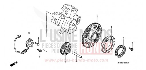 GENERATEUR D'IMPULSIONS/ EMBRAYAGE DE DEMARRAGE XL1000V2 de 2002